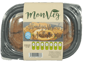 Albondigas  vegetales con anillas sabor mar